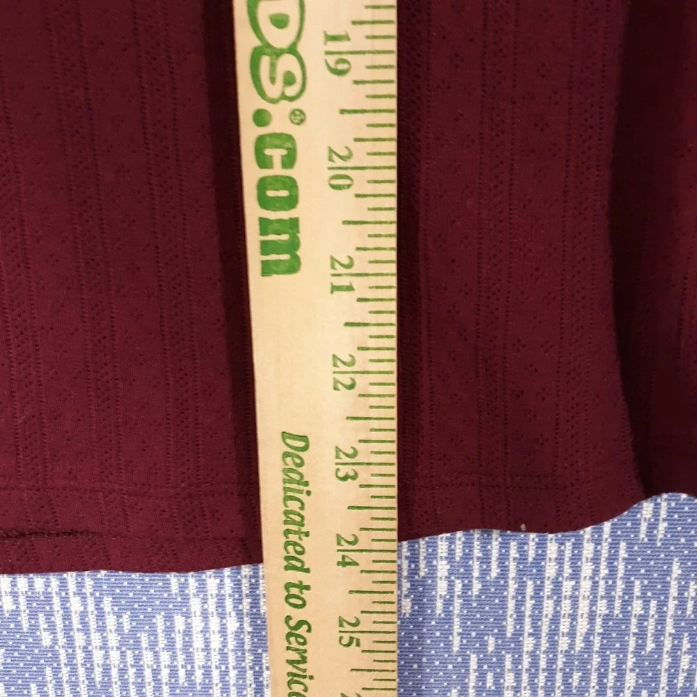 Toad&Co Sweater Womens Small Maroon Pullover Organic Cotton Blend